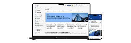 Tela no desktop e mobile do sistema de gestão de vendas e recebimentos do BTG Pay